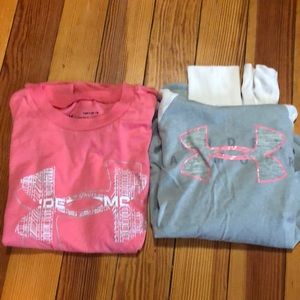 Girls Under Armour long sleeve shirts
